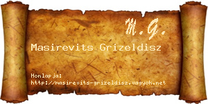 Masirevits Grizeldisz névjegykártya